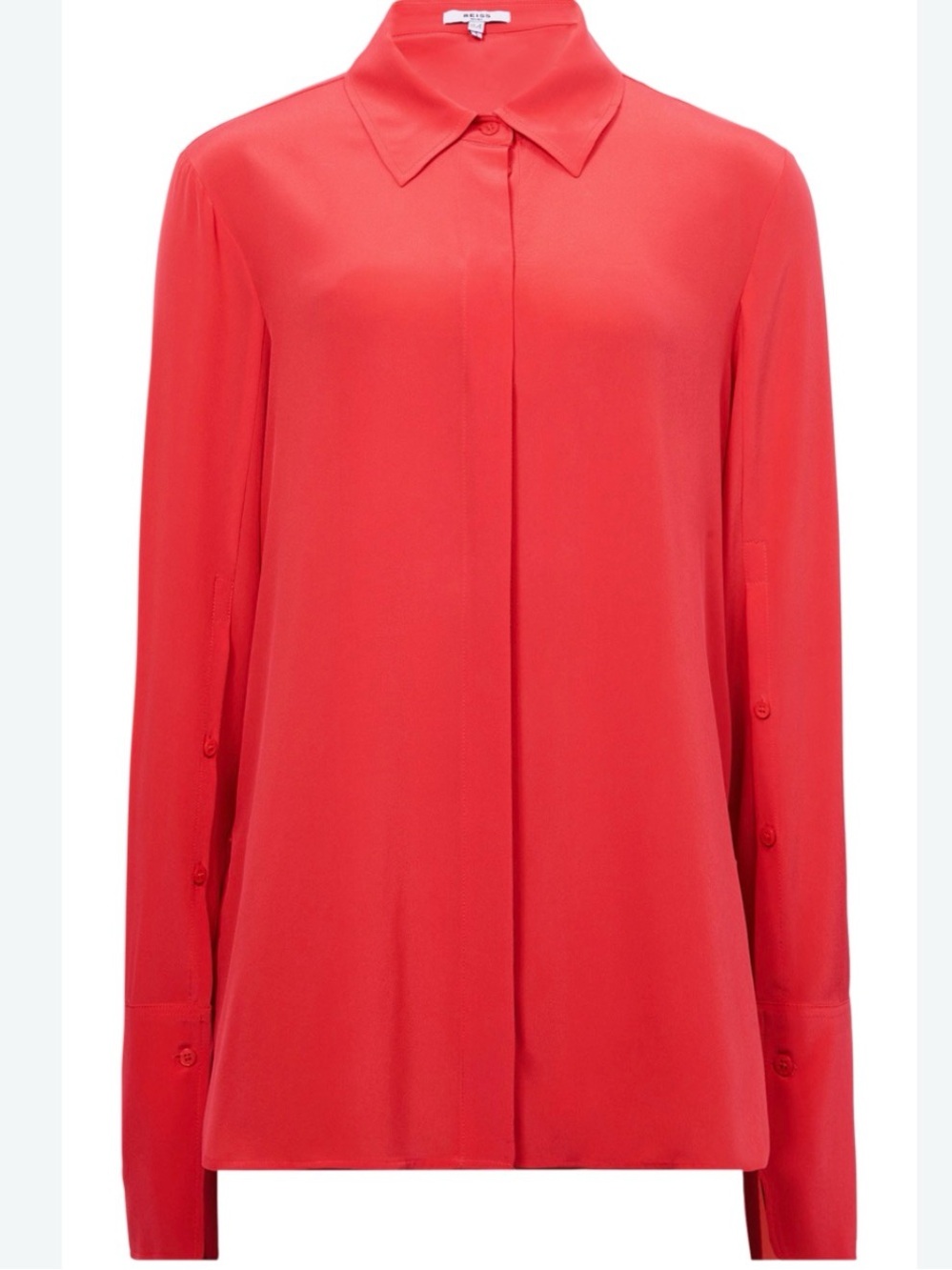 Reiss NWT “KIA” blouse - coral. Size 6